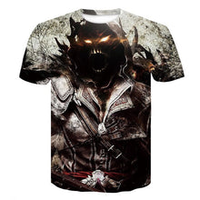 Load image into Gallery viewer, Skull Poker Print Men T-shirt 3D