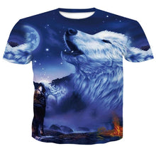 Load image into Gallery viewer, Wolf 3D Print T-Shirt