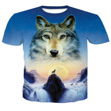 Load image into Gallery viewer, Wolf 3D Print T-Shirt