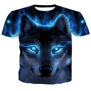 Wolf 3D Print T-Shirt