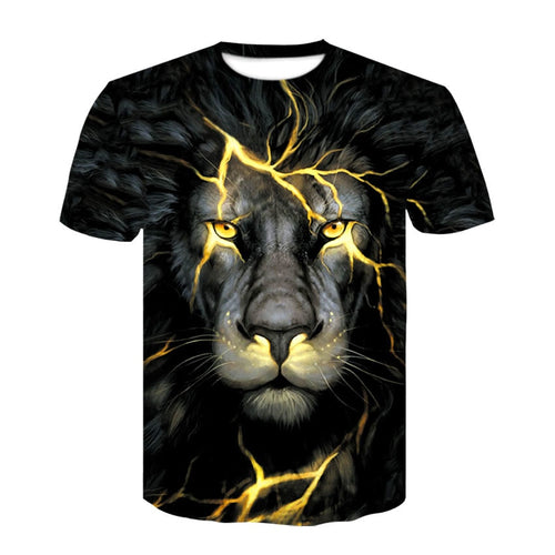 3D Print Lightning lion Cool T-shirt Men/Women