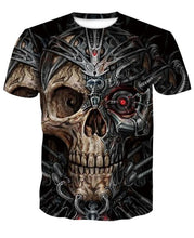 Load image into Gallery viewer, Skull T Shirt Halloween