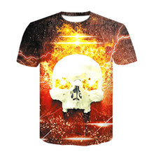 Load image into Gallery viewer, Skull T Shirt Halloween