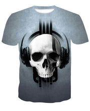 Load image into Gallery viewer, Skull T Shirt Halloween