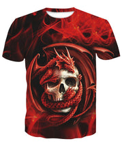 Load image into Gallery viewer, Skull T Shirt Halloween