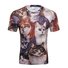 Load image into Gallery viewer, Funny Print Flash cat  T-shirt