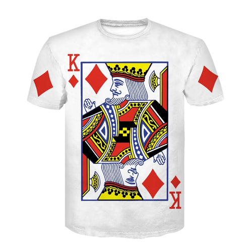 Playing Cards Print 3d T Shirt