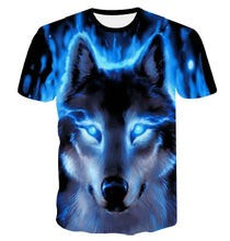 Load image into Gallery viewer, under the moonlight Wolf men's t-shirt