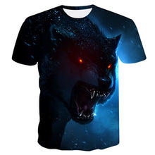 Load image into Gallery viewer, under the moonlight Wolf men's t-shirt