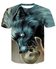 Load image into Gallery viewer, under the moonlight Wolf men's t-shirt