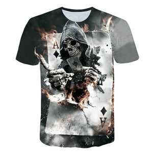 Wolf 3D Print T-Shirt Men