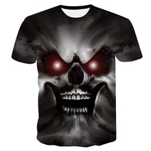 Load image into Gallery viewer, 3D skull men's t-shirt