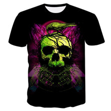 Load image into Gallery viewer, 3D skull men's t-shirt