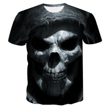 Load image into Gallery viewer, 3D skull men's t-shirt