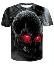 Load image into Gallery viewer, 3D skull men's t-shirt