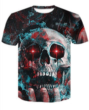 Load image into Gallery viewer, 3D skull men's t-shirt