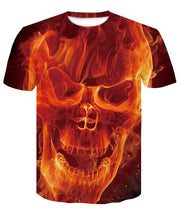 Load image into Gallery viewer, 3D skull men's t-shirt