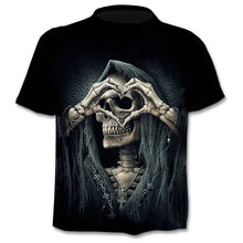 Load image into Gallery viewer, New Motorcycle Skull 3d T-Shirt Men