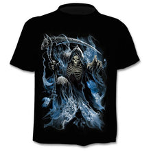 Load image into Gallery viewer, New Motorcycle Skull 3d T-Shirt Men