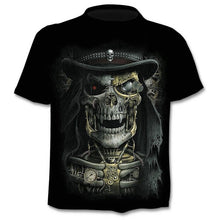 Load image into Gallery viewer, New Motorcycle Skull 3d T-Shirt Men