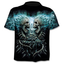 Load image into Gallery viewer, New Motorcycle Skull 3d T-Shirt Men