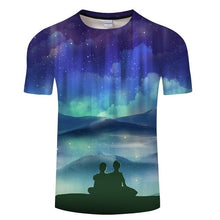 Load image into Gallery viewer, Blue 3D T-shirt