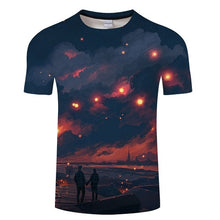 Load image into Gallery viewer, Blue 3D T-shirt