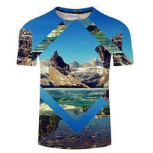 Load image into Gallery viewer, Blue 3D T-shirt