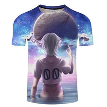 Load image into Gallery viewer, Blue 3D T-shirt