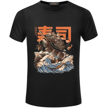 Load image into Gallery viewer, Great Sushi Dragon Print T Shirt