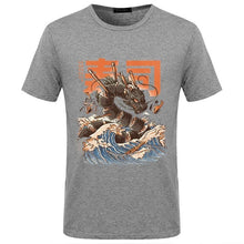 Load image into Gallery viewer, Great Sushi Dragon Print T Shirt