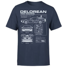 Load image into Gallery viewer, Back To The Future DeLorean Schematic T-Shirt