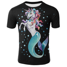 Load image into Gallery viewer, funny fish pattern printed t-shirt