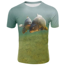Load image into Gallery viewer, funny fish pattern printed t-shirt