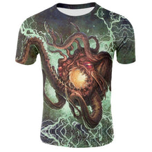 Load image into Gallery viewer, funny fish pattern printed t-shirt