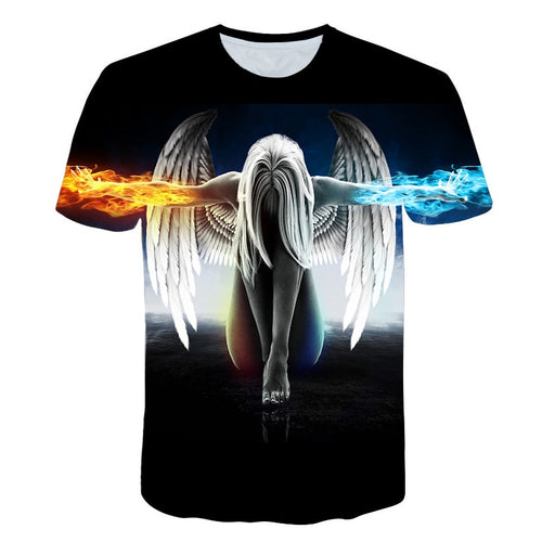 3d  Print Angel T shirt