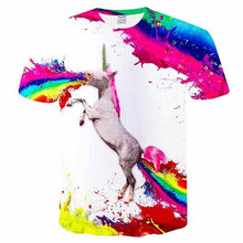 Load image into Gallery viewer, Flame Wolf Print 3D Series T-Shirt Men's
