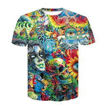 Load image into Gallery viewer, Skull  Print MenT-shirt 3D