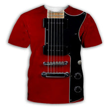 Load image into Gallery viewer, Guitar Art Musical İnstrument Printing T-Shirt