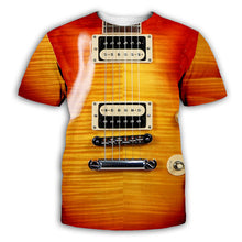 Load image into Gallery viewer, Guitar Art Musical İnstrument Printing T-Shirt