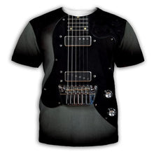 Load image into Gallery viewer, Guitar Art Musical İnstrument Printing T-Shirt