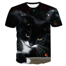 Load image into Gallery viewer, Cat Printed t-shirt