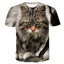 Load image into Gallery viewer, Cat Printed t-shirt