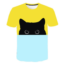 Load image into Gallery viewer, Cat Printed t-shirt