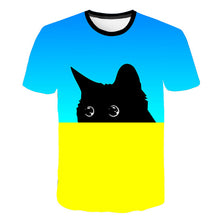 Load image into Gallery viewer, Cat Printed t-shirt