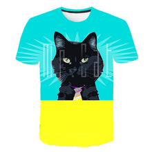 Load image into Gallery viewer, Cat Printed t-shirt